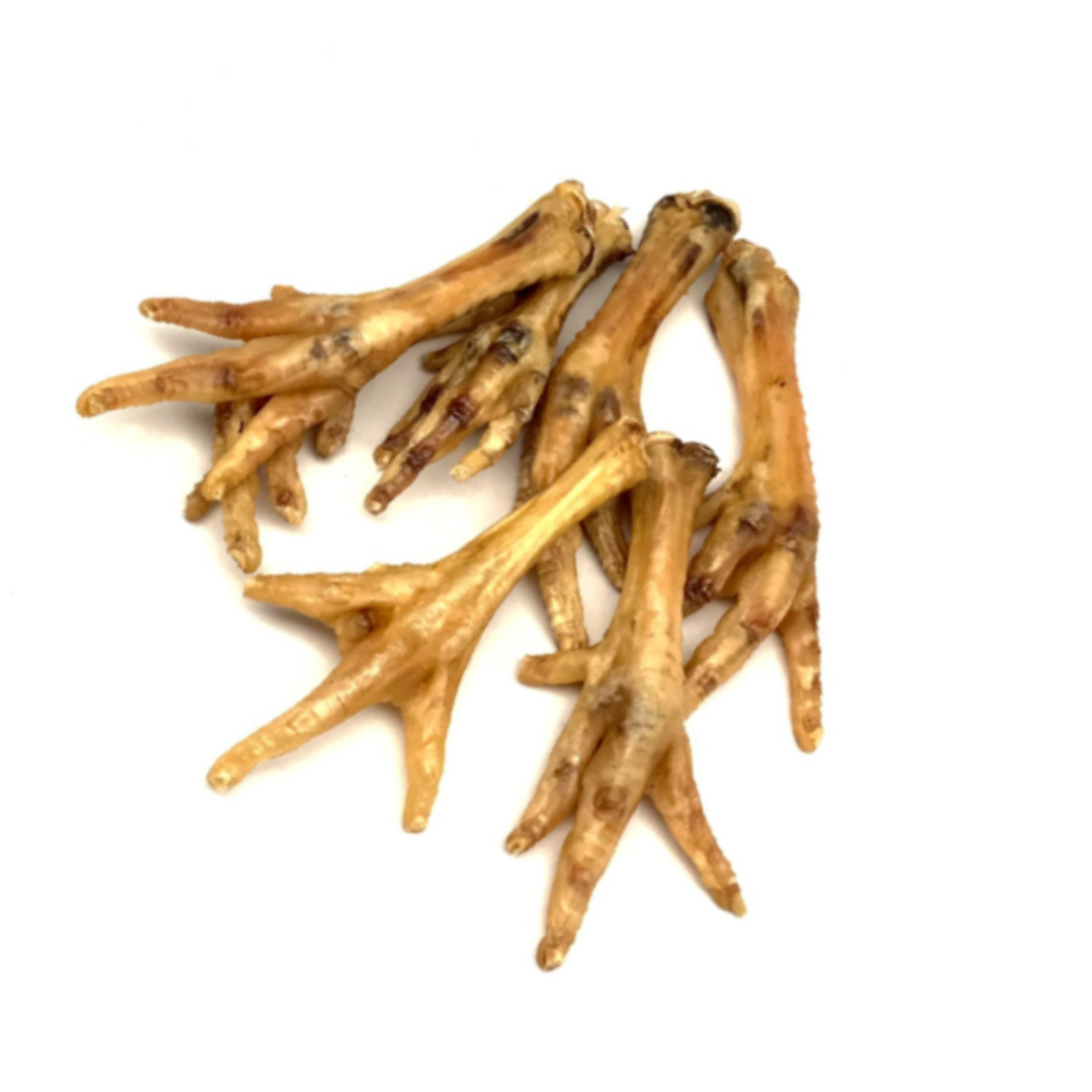 Six Australian chicken feet dog treats free from additives and preservatives