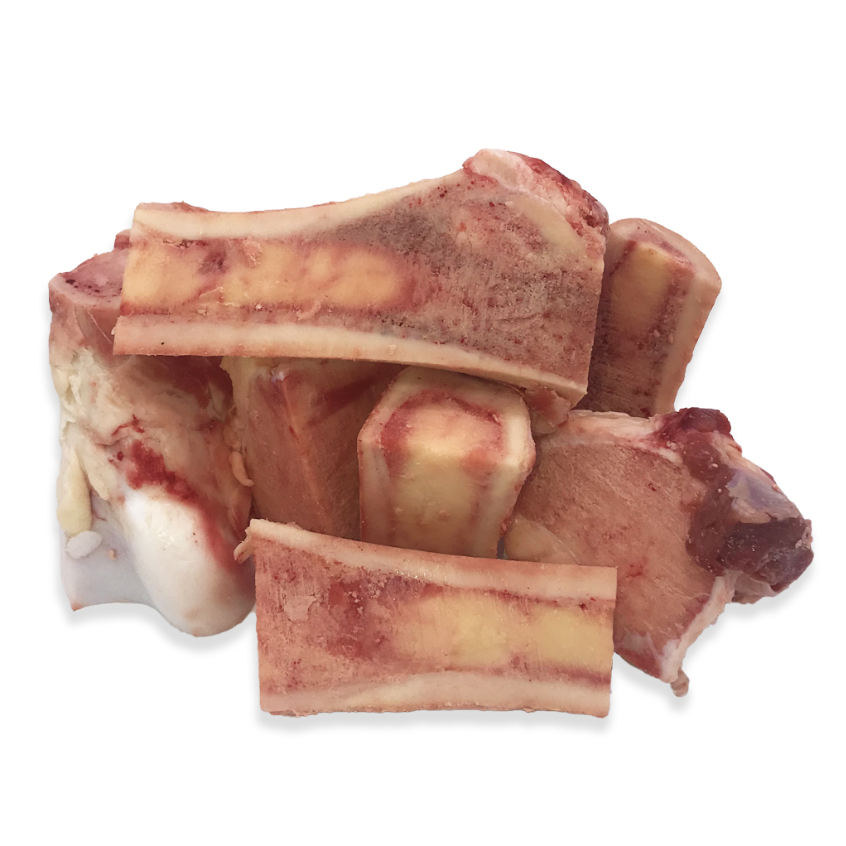 Raw marrow bones for dogs, 1kg pack, for dental health and gum care