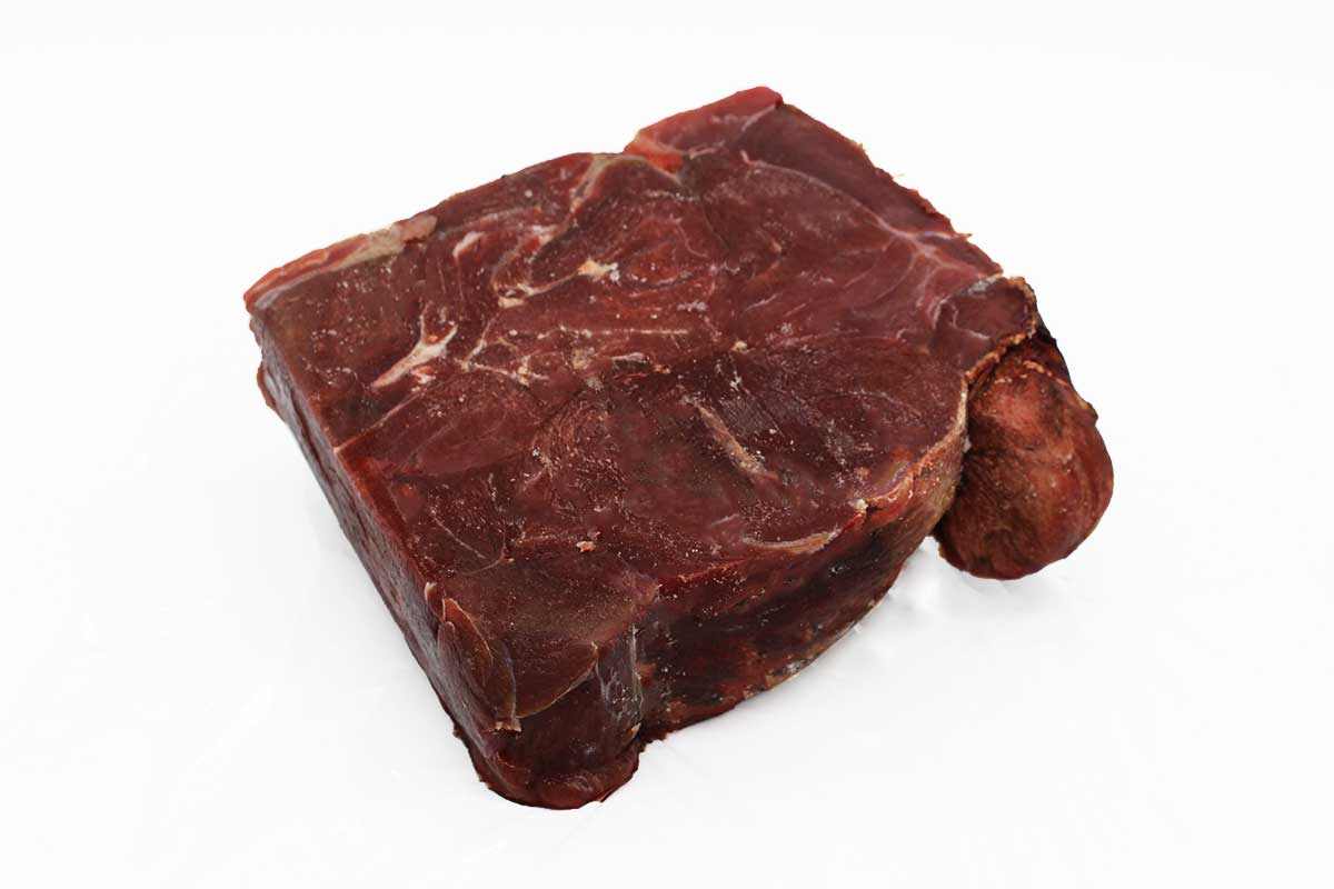Raw roo steak and kidney meat piece high in protein and low in fat