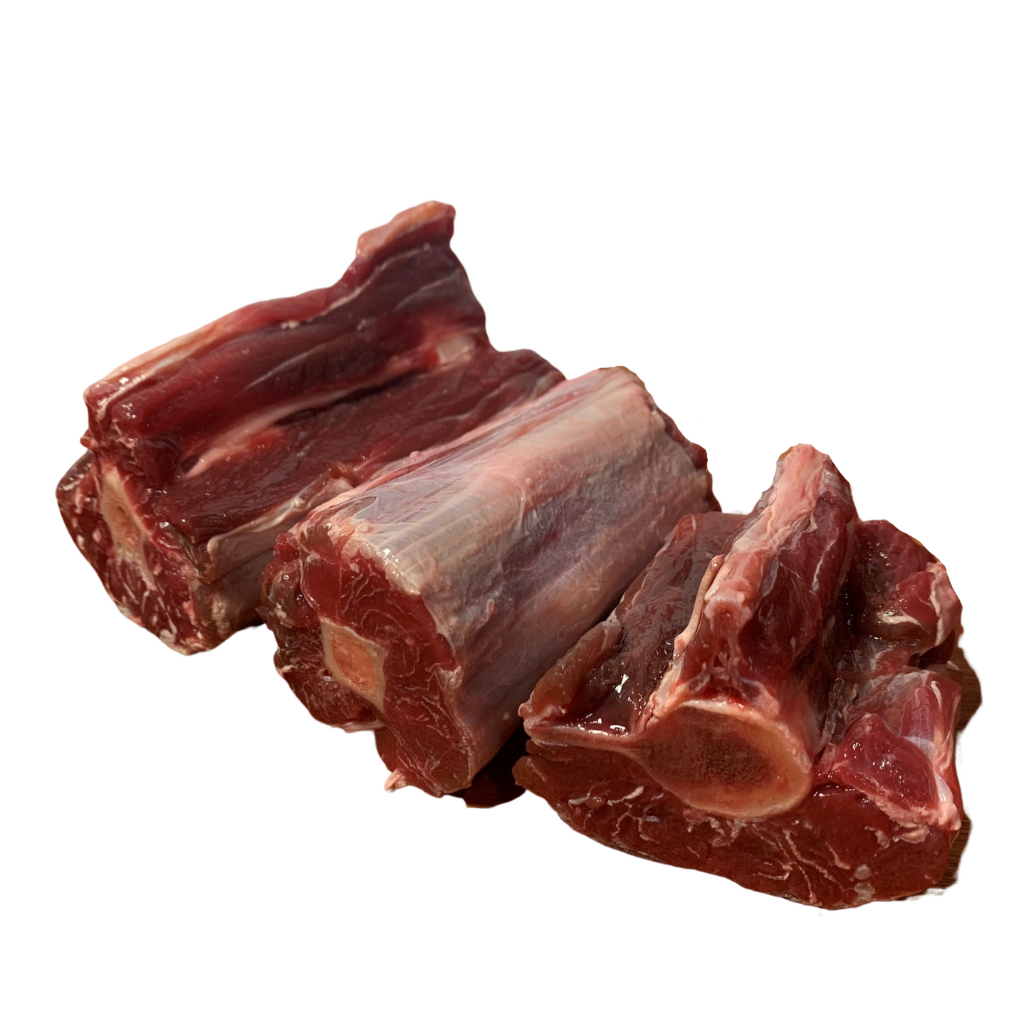 Meaty roo tail pieces for dog dental health, 1kg, raw low-fat bones