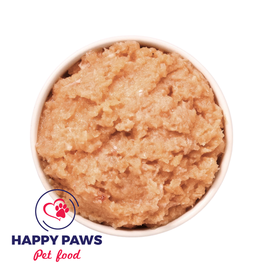 Salmon Mince 1kg packaging highlighting omega-3 benefits for dog health and joint support