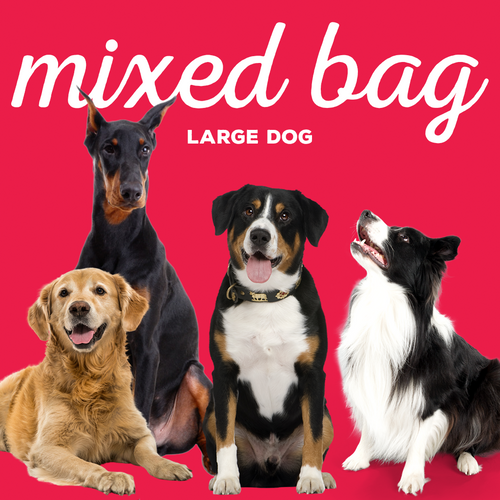 Mixed dog treat bag for large dogs